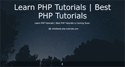 Desktop Screenshot of best-php-tutorials.com