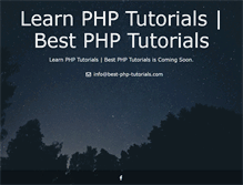 Tablet Screenshot of best-php-tutorials.com